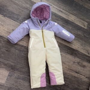 Zara Ski Collection Pink and Cream Snowsuit